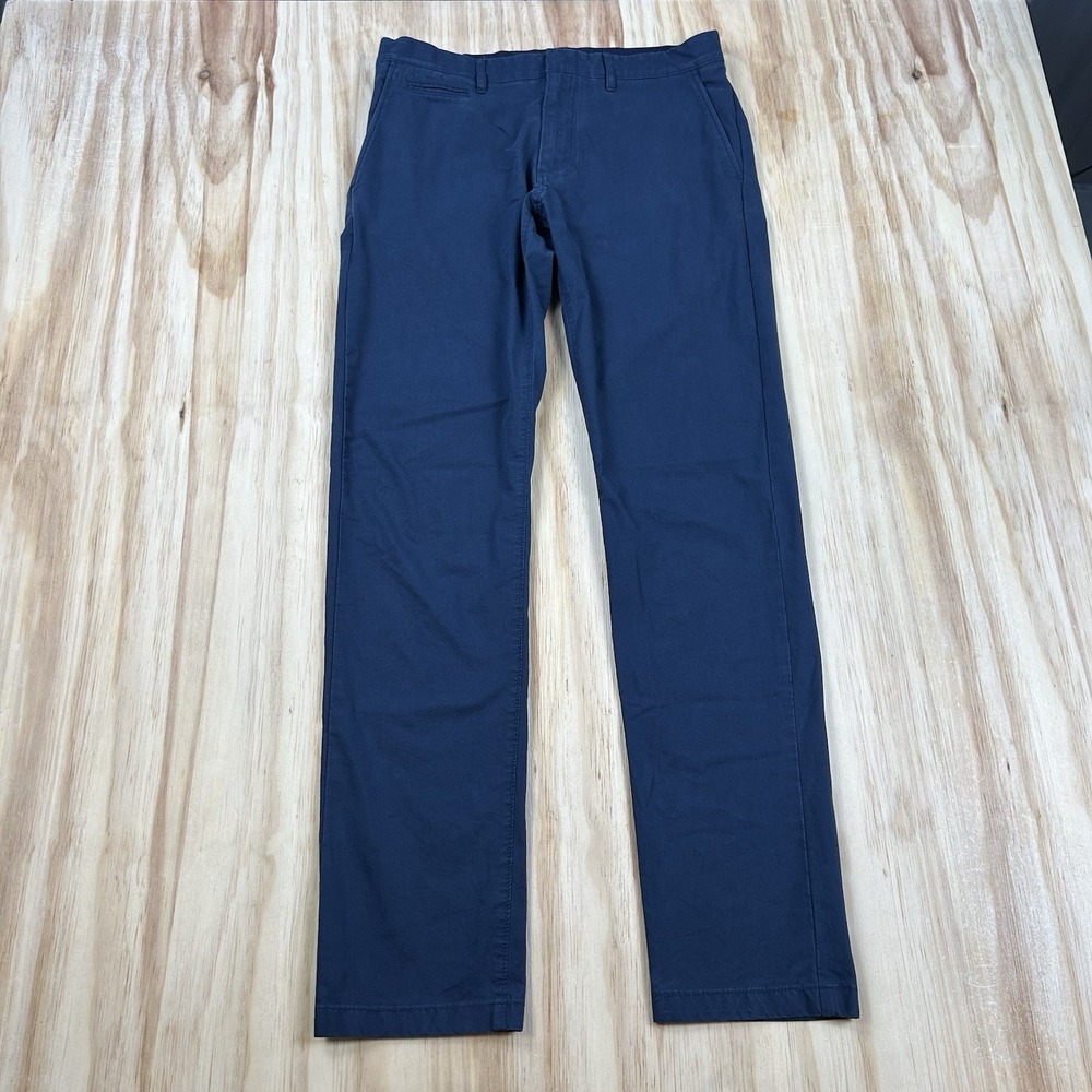 J.Crew Men's 484 Stretch Slim Pants Navy Blue 31x32 Chino Preppy Casual
